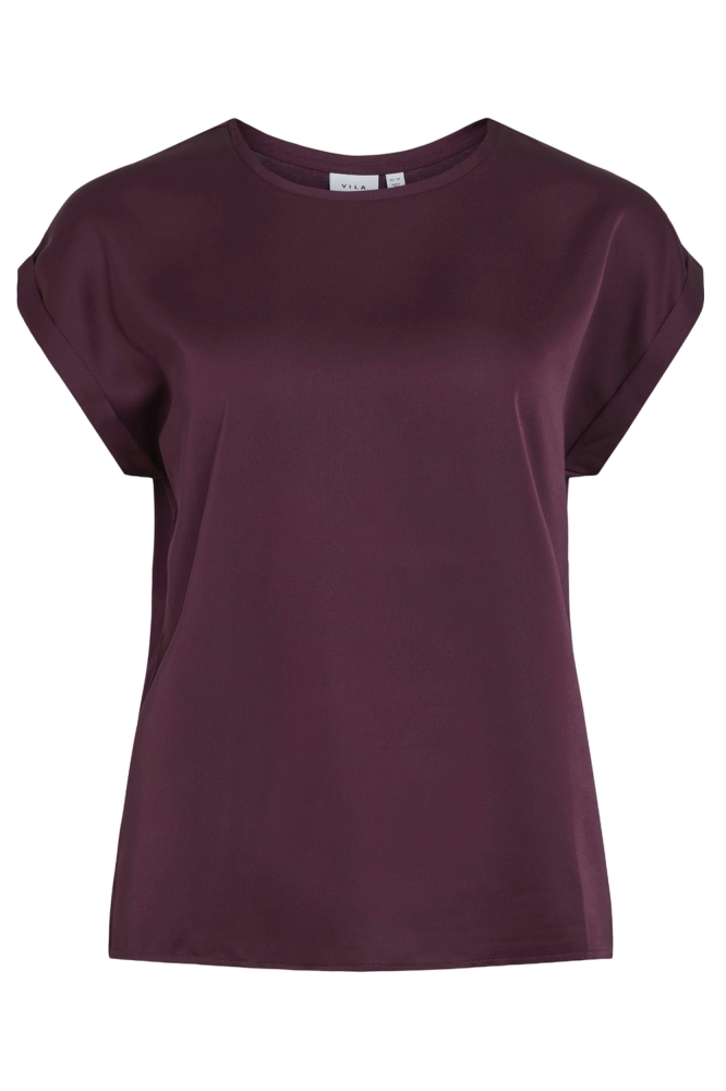 VIELLETTE S/S SATIN TOP - NOOS 14059563 FIG